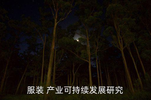 服裝 產(chǎn)業(yè)可持續(xù)發(fā)展研究