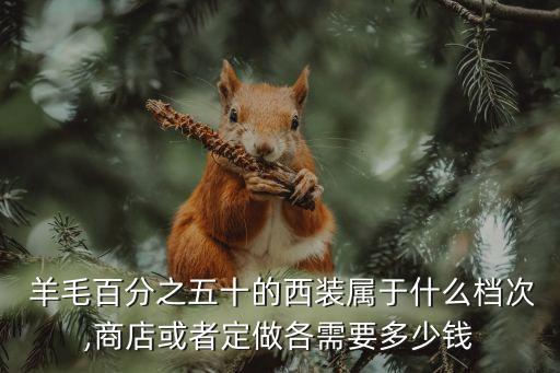  羊毛百分之五十的西裝屬于什么檔次,商店或者定做各需要多少錢