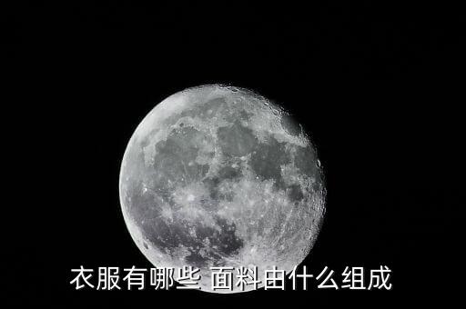 衣服有哪些 面料由什么組成