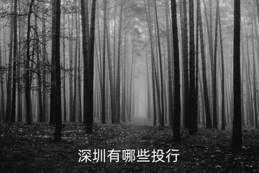 深圳有哪些投行