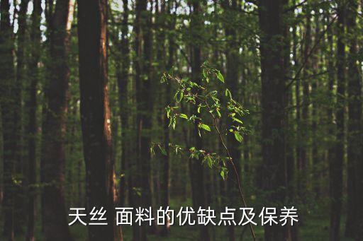  天絲 面料的優(yōu)缺點(diǎn)及保養(yǎng)