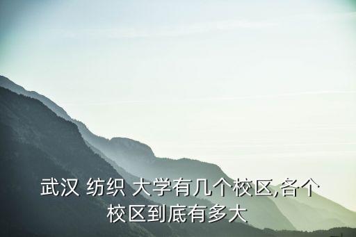 武漢紡織大學(xué)學(xué)院設(shè)置