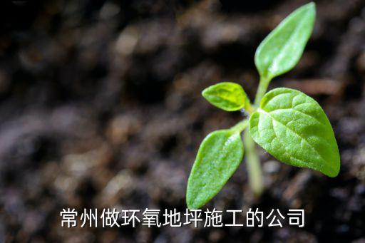 常州做環(huán)氧地坪施工的公司