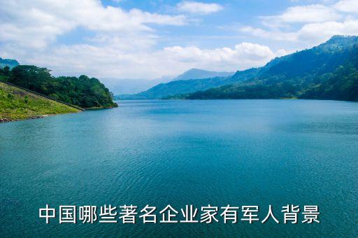 中國(guó)哪些著名企業(yè)家有軍人背景
