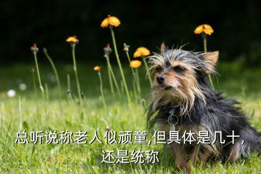 總聽(tīng)說(shuō)稱老人似頑童,但具體是幾十,還是統(tǒng)稱