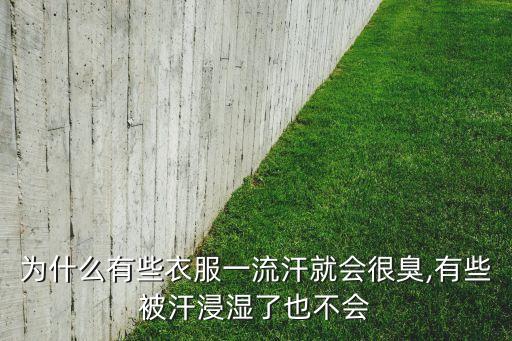 為什么有些衣服一流汗就會(huì)很臭,有些被汗浸濕了也不會(huì)