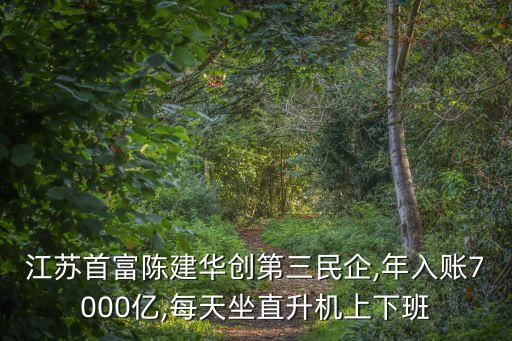 江蘇首富陳建華創(chuàng)第三民企,年入賬7000億,每天坐直升機上下班
