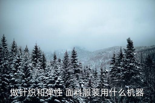 經(jīng)編機(jī)的是什么面料
