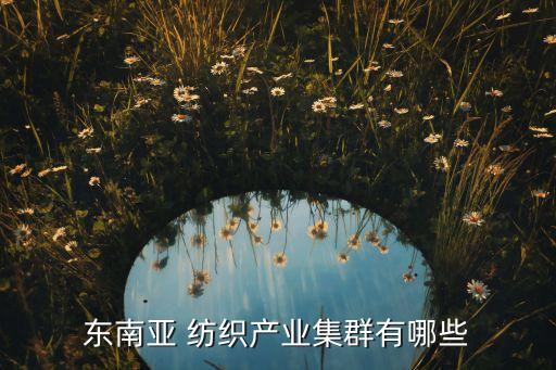 東南亞 紡織產(chǎn)業(yè)集群有哪些