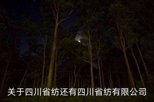 關(guān)于四川省紡還有四川省紡有限公司