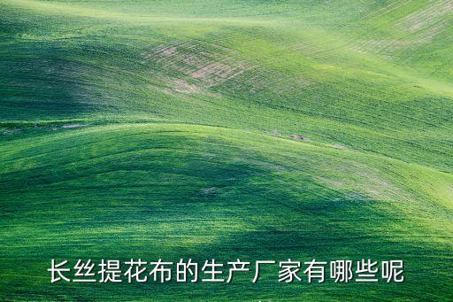 長(zhǎng)絲提花布的生產(chǎn)廠家有哪些呢