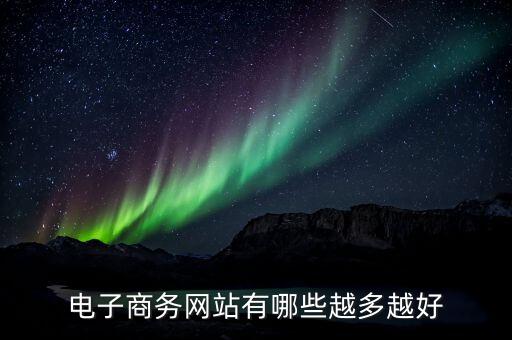 電子商務(wù)網(wǎng)站有哪些越多越好