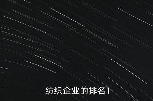  紡織企業(yè)的排名1