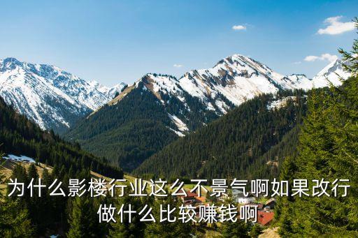 為什么影樓行業(yè)這么不景氣啊如果改行做什么比較賺錢啊