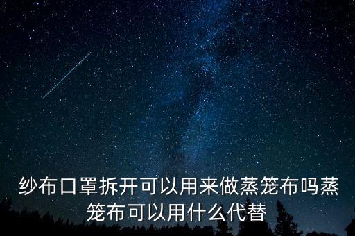  紗布口罩拆開(kāi)可以用來(lái)做蒸籠布嗎蒸籠布可以用什么代替