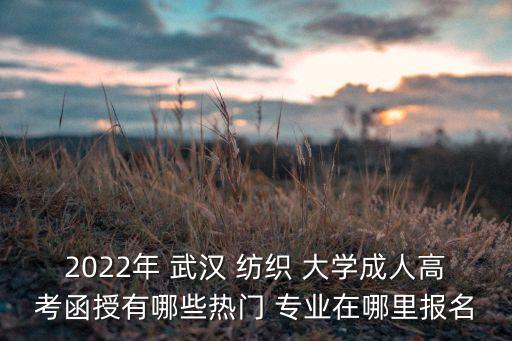 武漢紡織大學(xué)強(qiáng)項(xiàng)專業(yè)