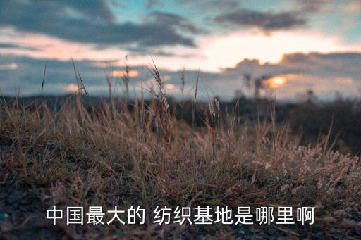 中國(guó)最大的 紡織基地是哪里啊