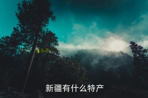  新疆有什么特產(chǎn)