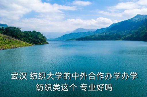  武漢 紡織大學(xué)的中外合作辦學(xué)辦學(xué) 紡織類這個(gè) 專業(yè)好嗎
