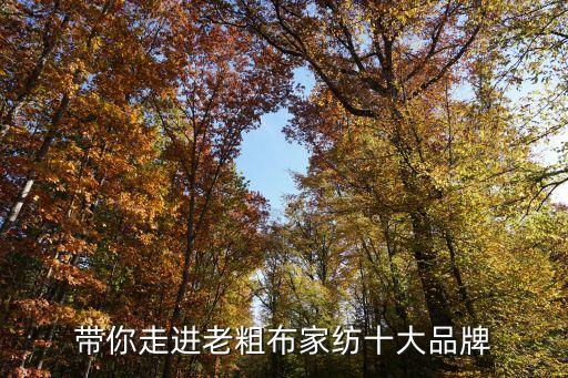 帶你走進(jìn)老粗布家紡十大品牌