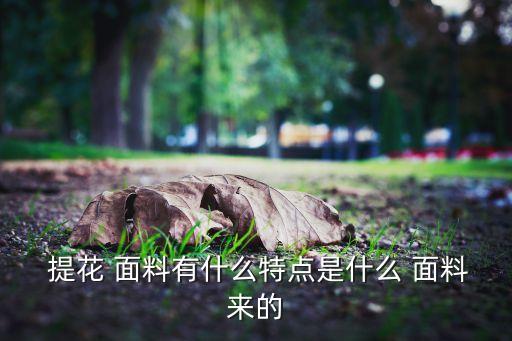  提花 面料有什么特點是什么 面料來的