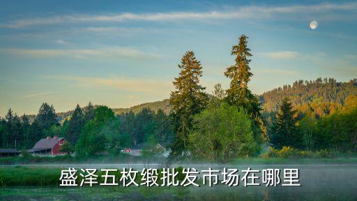  盛澤五枚緞批發(fā)市場在哪里