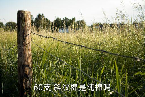 60支 斜紋棉是純棉嗎