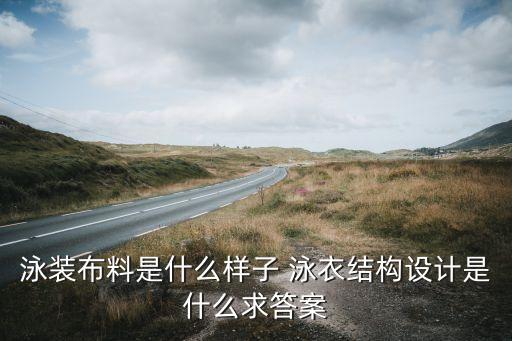 泳裝布料是什么樣子 泳衣結(jié)構(gòu)設(shè)計(jì)是什么求答案