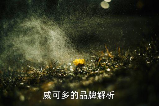 威可多的品牌解析
