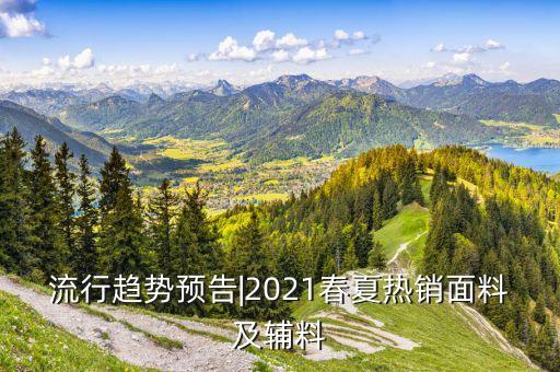 流行趨勢預(yù)告|2021春夏熱銷面料及輔料