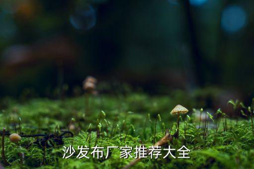 沙發(fā)布廠家推薦大全