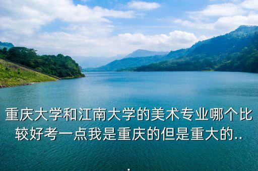 重慶大學(xué)和江南大學(xué)的美術(shù)專業(yè)哪個(gè)比較好考一點(diǎn)我是重慶的但是重大的...