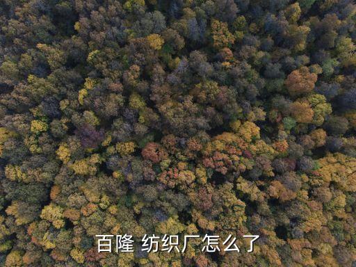 百隆 紡織廠怎么了