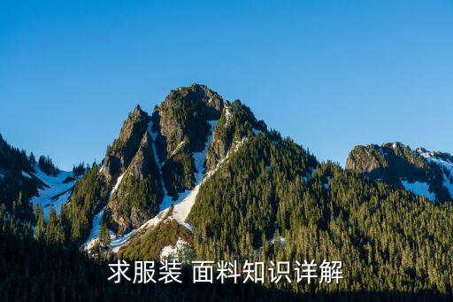求服裝 面料知識(shí)詳解