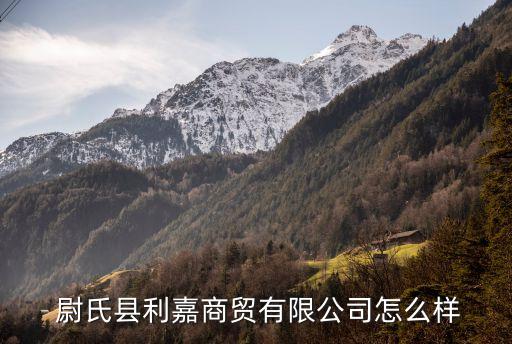  尉氏縣利嘉商貿(mào)有限公司怎么樣