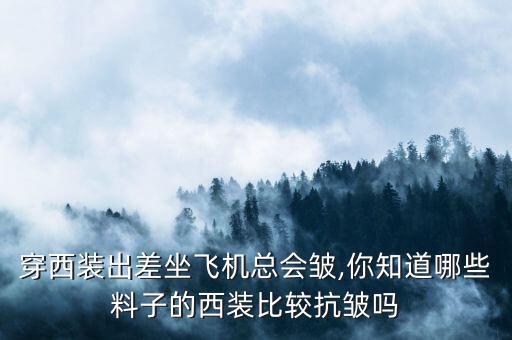 穿西裝出差坐飛機(jī)總會(huì)皺,你知道哪些料子的西裝比較抗皺嗎