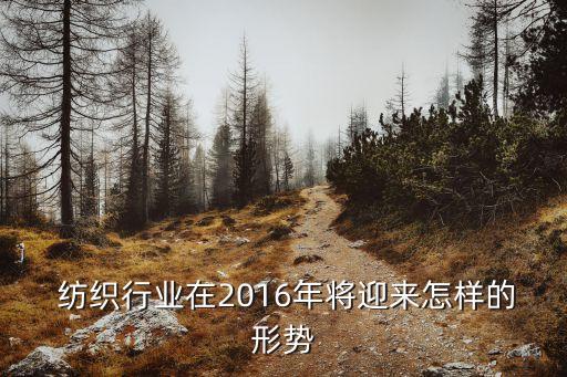  紡織行業(yè)在2016年將迎來怎樣的形勢