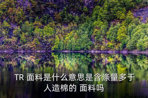 TR面料65 35,tr面料和聚酯纖維哪個好