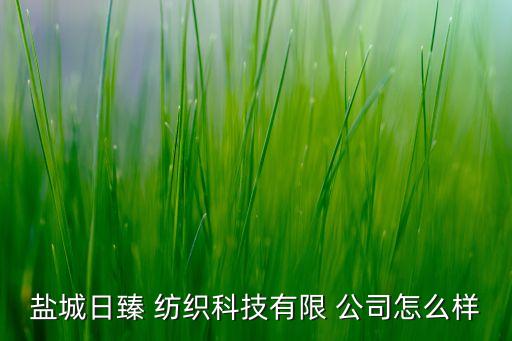 鹽城日臻 紡織科技有限 公司怎么樣