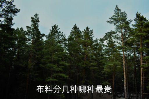布料分幾種哪種最貴