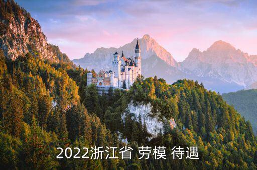 2022浙江省 勞模 待遇