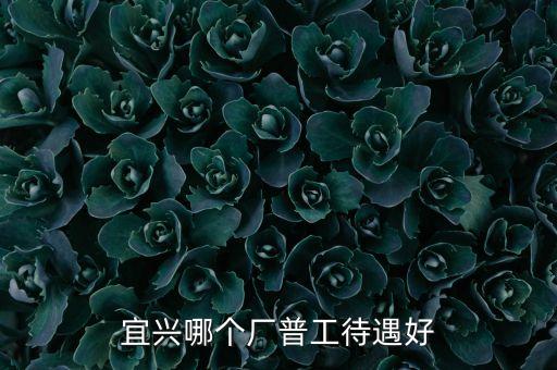 宜興哪個廠普工待遇好