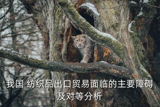 我國 紡織品出口貿(mào)易面臨的主要障礙及對等分析