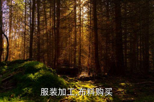 服裝加工,布料購買