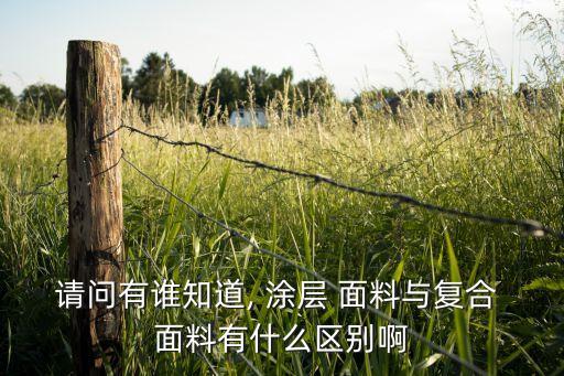 請問有誰知道, 涂層 面料與復(fù)合 面料有什么區(qū)別啊