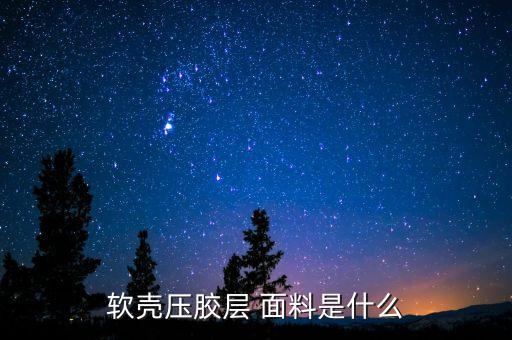 軟殼壓膠層 面料是什么