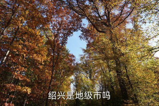 紹興是地級市嗎