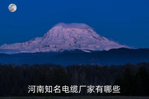 河南知名電纜廠家有哪些