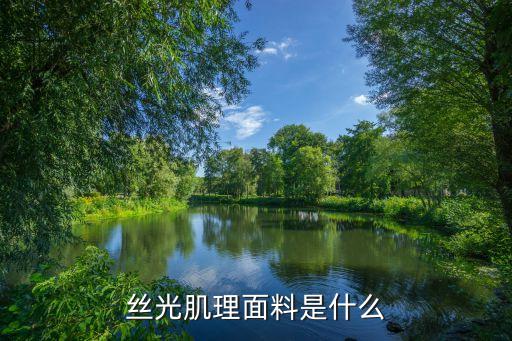 絲光肌理面料是什么