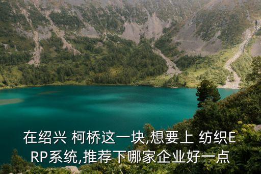在紹興 柯橋這一塊,想要上 紡織ERP系統(tǒng),推薦下哪家企業(yè)好一點(diǎn)